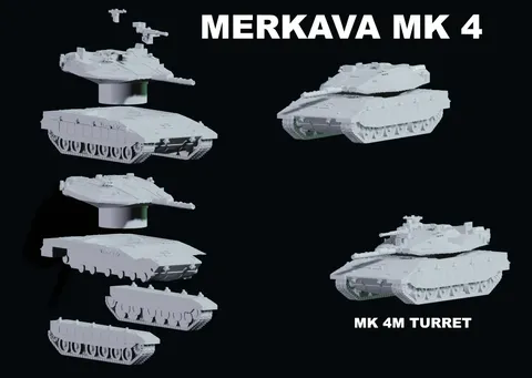 Merkava Mk IV - Blender 3d models