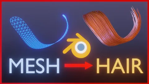 Mesh Hair Groom - Blender geometry nodes