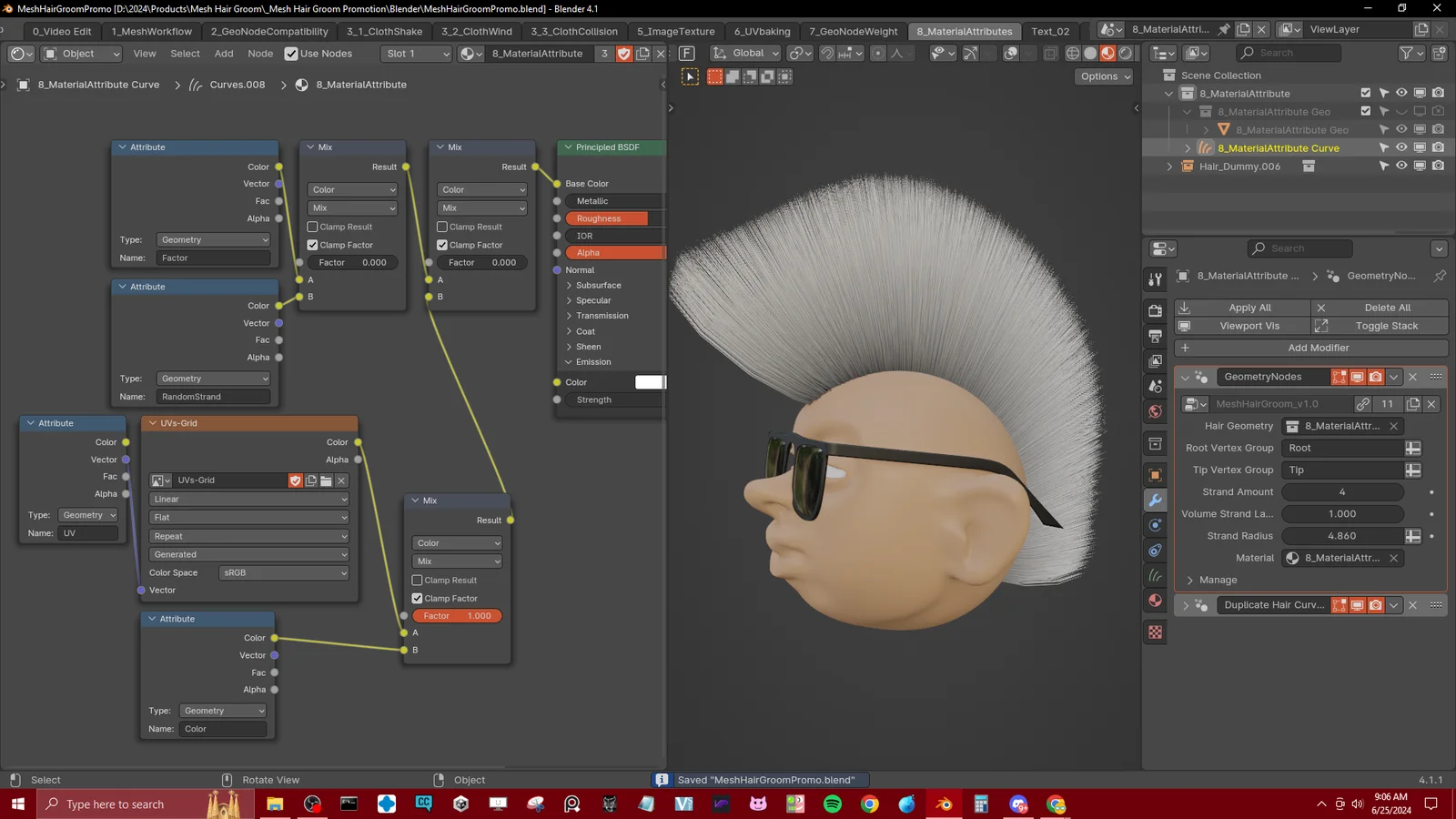 Mesh Hair Groom screenshot 5