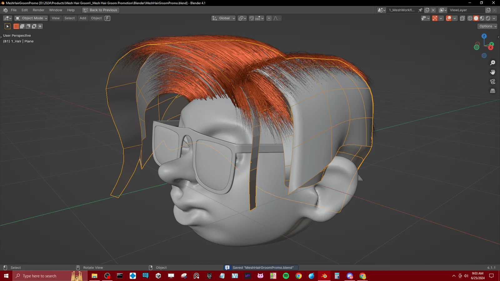Mesh Hair Groom screenshot 6