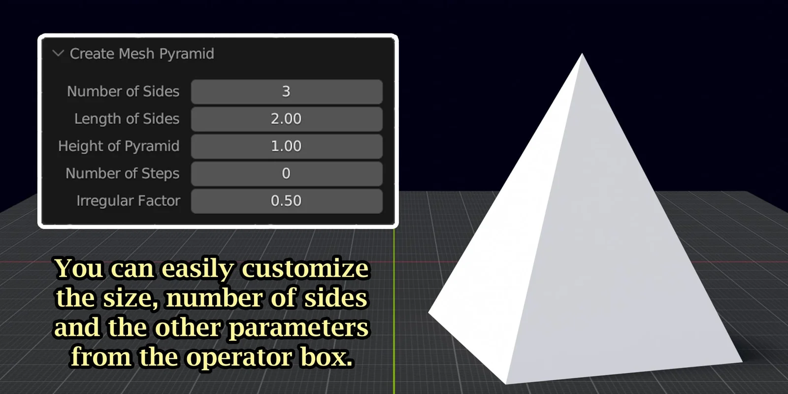 Mesh Pyramid Generator screenshot 2