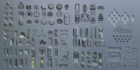 SubD Hard Surface Plugs - Blender 3d models