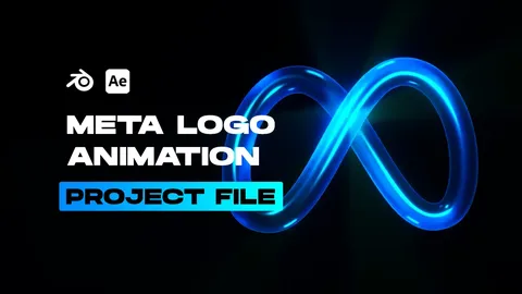Meta Logo Animation - Blender scenes