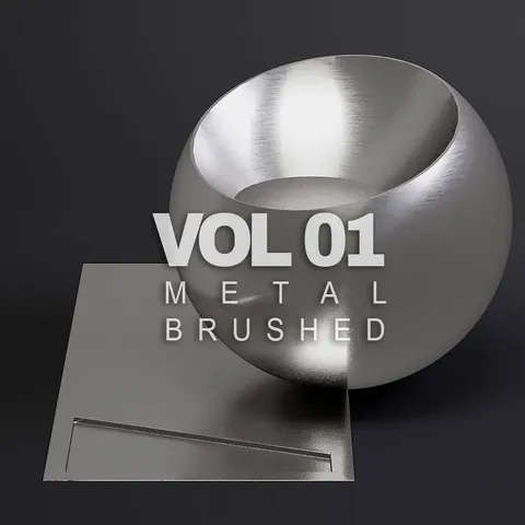Brushed Metal PBR Vol. 1 - Blender textures & materials