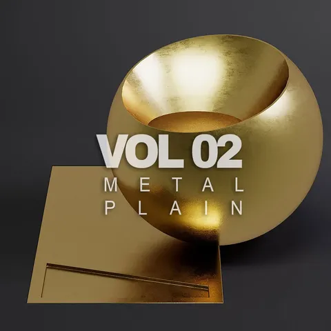 Metal Vol02 Plain PBR Materials - Blender textures & materials