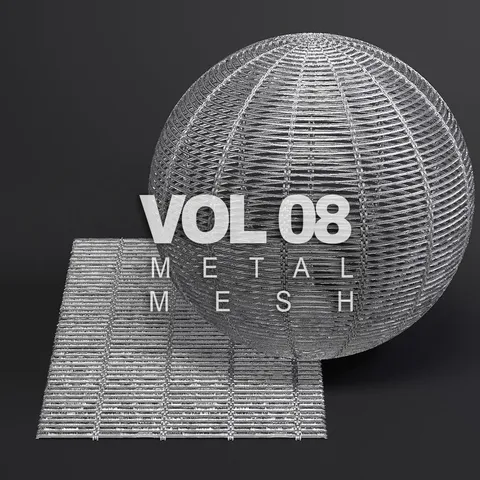Metal Vol 08: Metal Mesh - Blender textures & materials