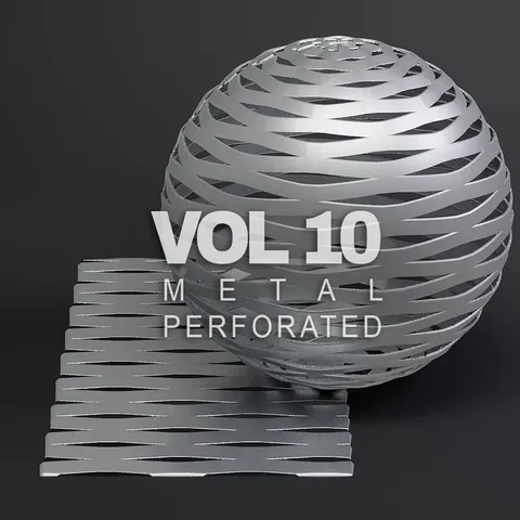 Metal Vol 10: Perforated - Blender textures & materials