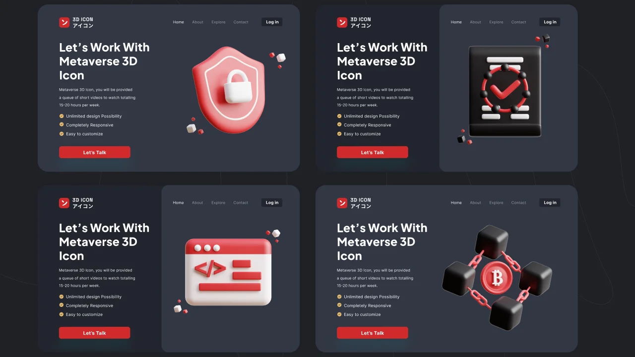 Metaverse 3D Icon Set screenshot 6