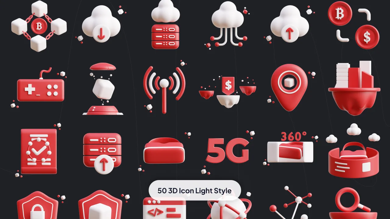 Metaverse 3D Icon Set screenshot 7