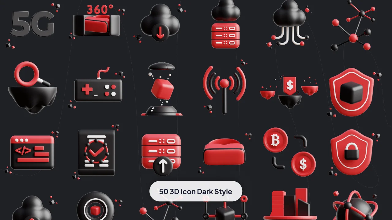 Metaverse 3D Icon Set screenshot 8
