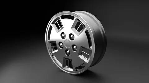 Mid-1980s 14-Inch Pontiac Wheel - Blender 3d models