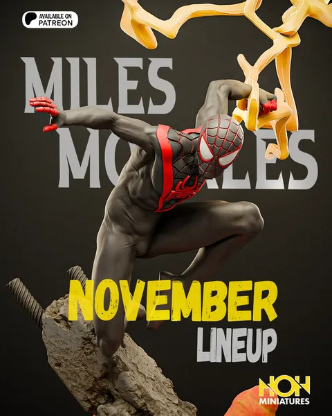 Miles Morales Miniature - Blender 3d models
