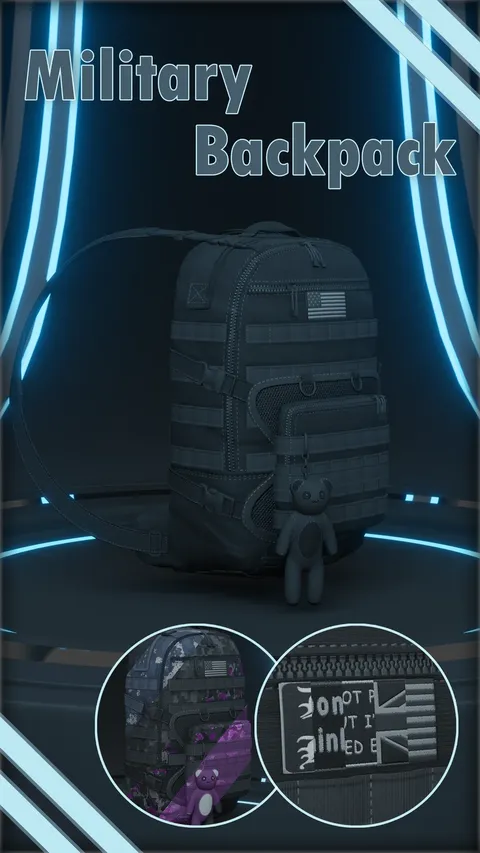 Military Backpack - Blender 3d models