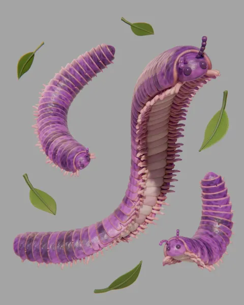 Millipede - Blender geometry nodes
