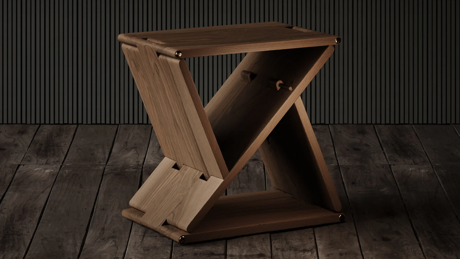 Stool Holzweg Walnut screenshot 5