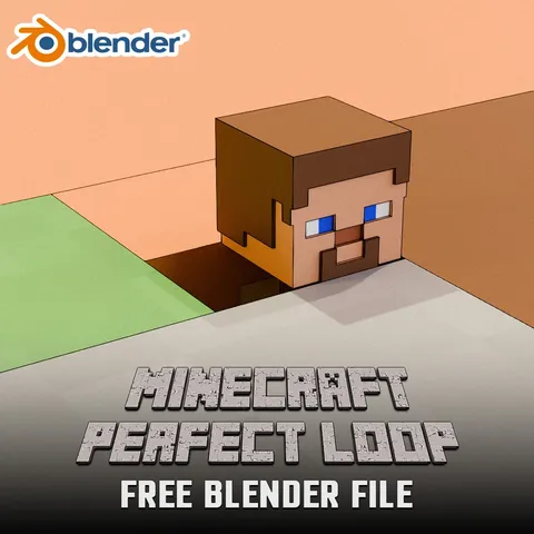Minecraft Perfect Loop - Blender scenes