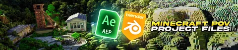 Minecraft POV Project Files - Blender scenes
