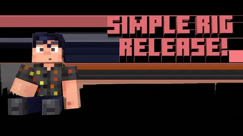 Minecraft Simple Player Rig - Blender 3d models