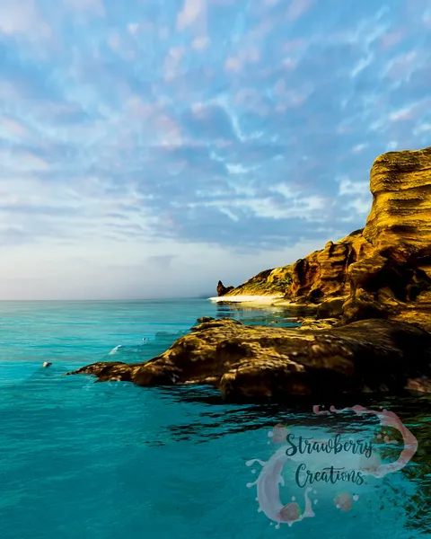 Mini Van and Cliff Scene - Blender scenes