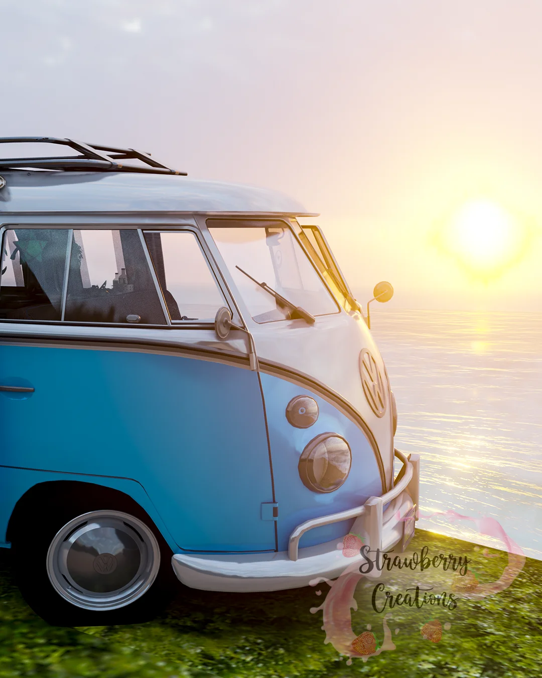 Mini Van and Cliff Scene screenshot 3