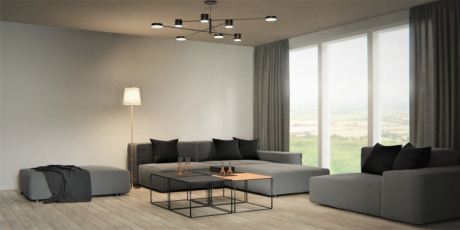 Minimalistic Living Room Scene screenshot 2