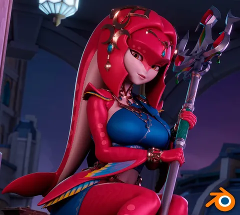 Mipha Character Model - Blender 3d models