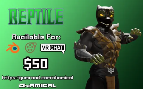 MK Reptile Model Pack - Blender 3d models