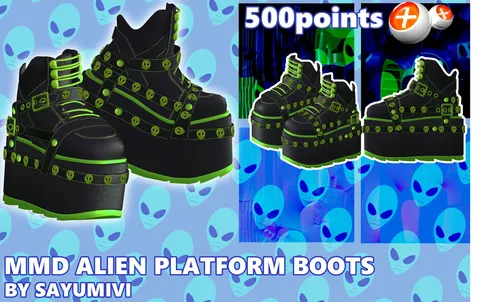 Alien Platform Boots - Blender 3d models