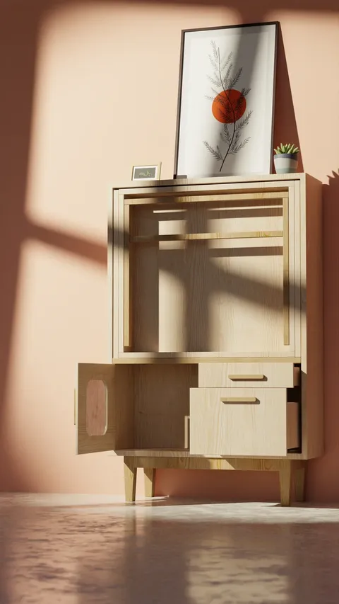 Cabinet Table - Blender 3d models