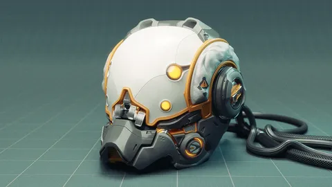 Modeling a Sci-Fi Helmet - Blender tutorials & courses