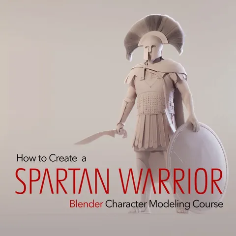 Modeling a Spartan Warrior - Blender tutorials & courses