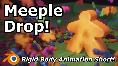 Modeling Meeples Project - Blender tutorials & courses