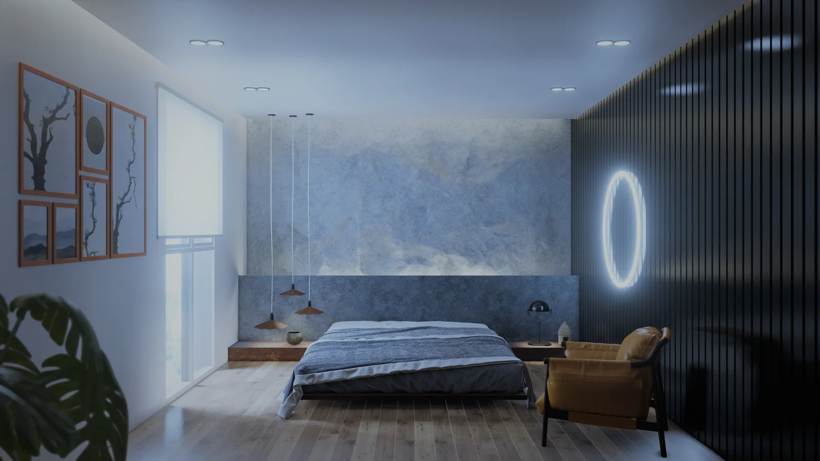Modern Bedroom Interior screenshot 2