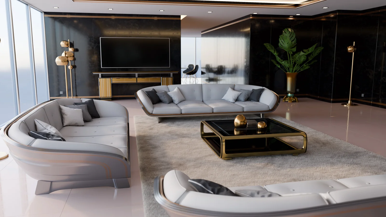 Modern Deco Living Room screenshot 2