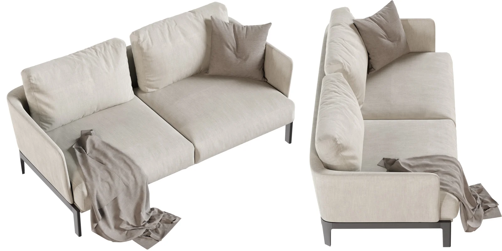 Modern Sofa With Blanket screenshot 5