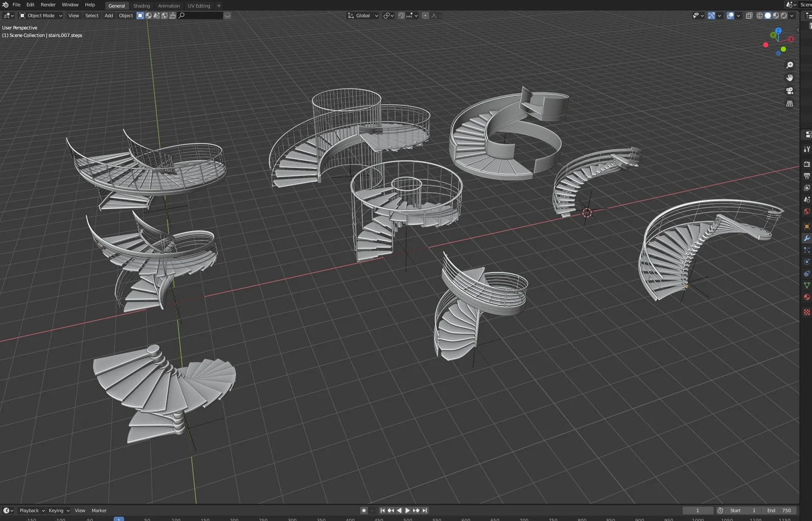 Modern Spiral Stairs screenshot 6