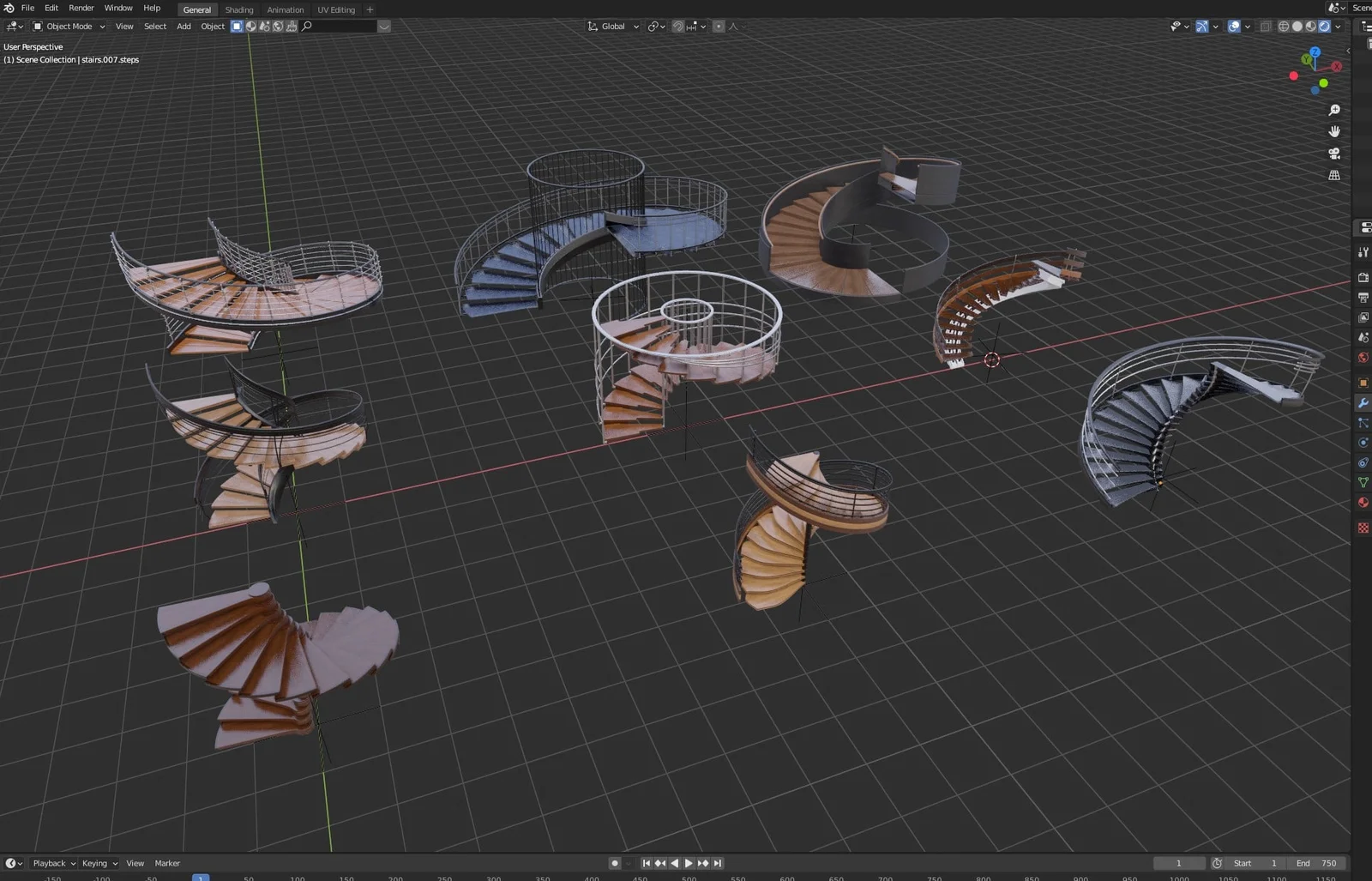 Modern Spiral Stairs screenshot 8