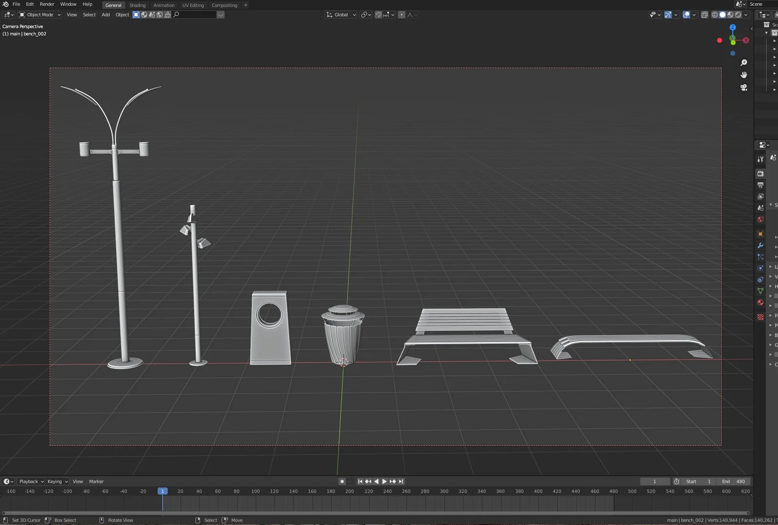 Modern Street Objects Free Sample screenshot 3