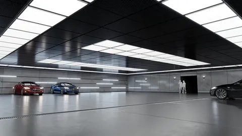 Modern Underground Car Garage - Blender scenes
