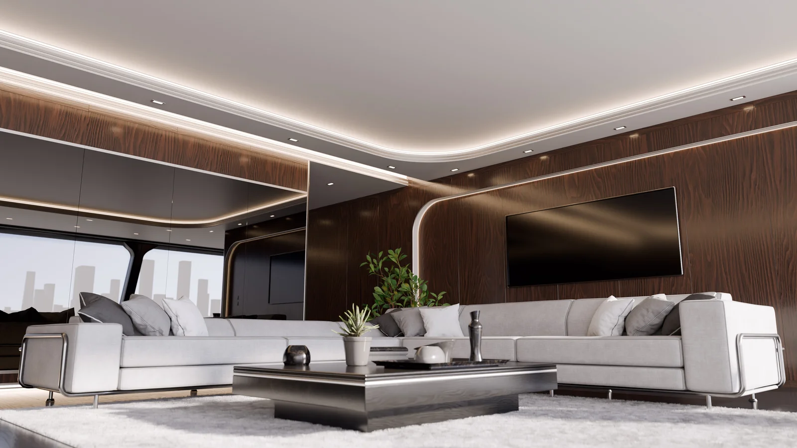 Modern Wooden Living Room screenshot 2