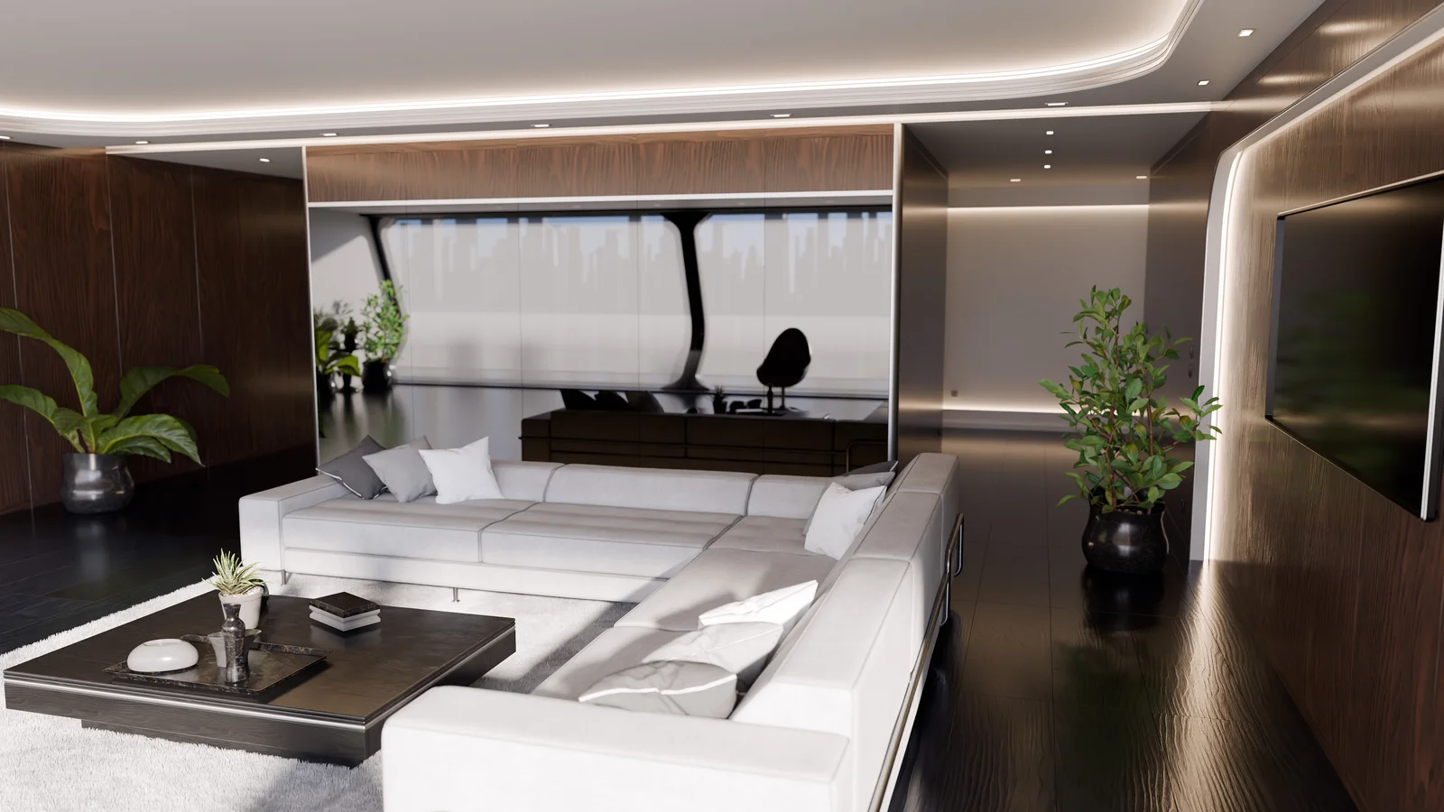 Modern Wooden Living Room screenshot 3