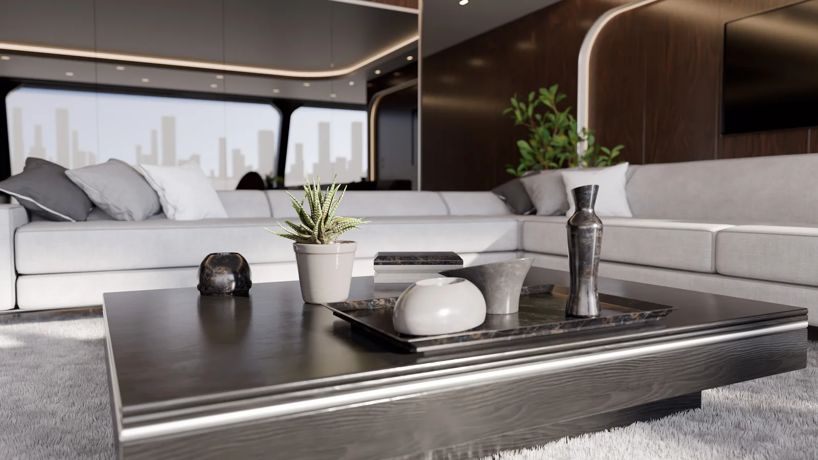 Modern Wooden Living Room screenshot 5