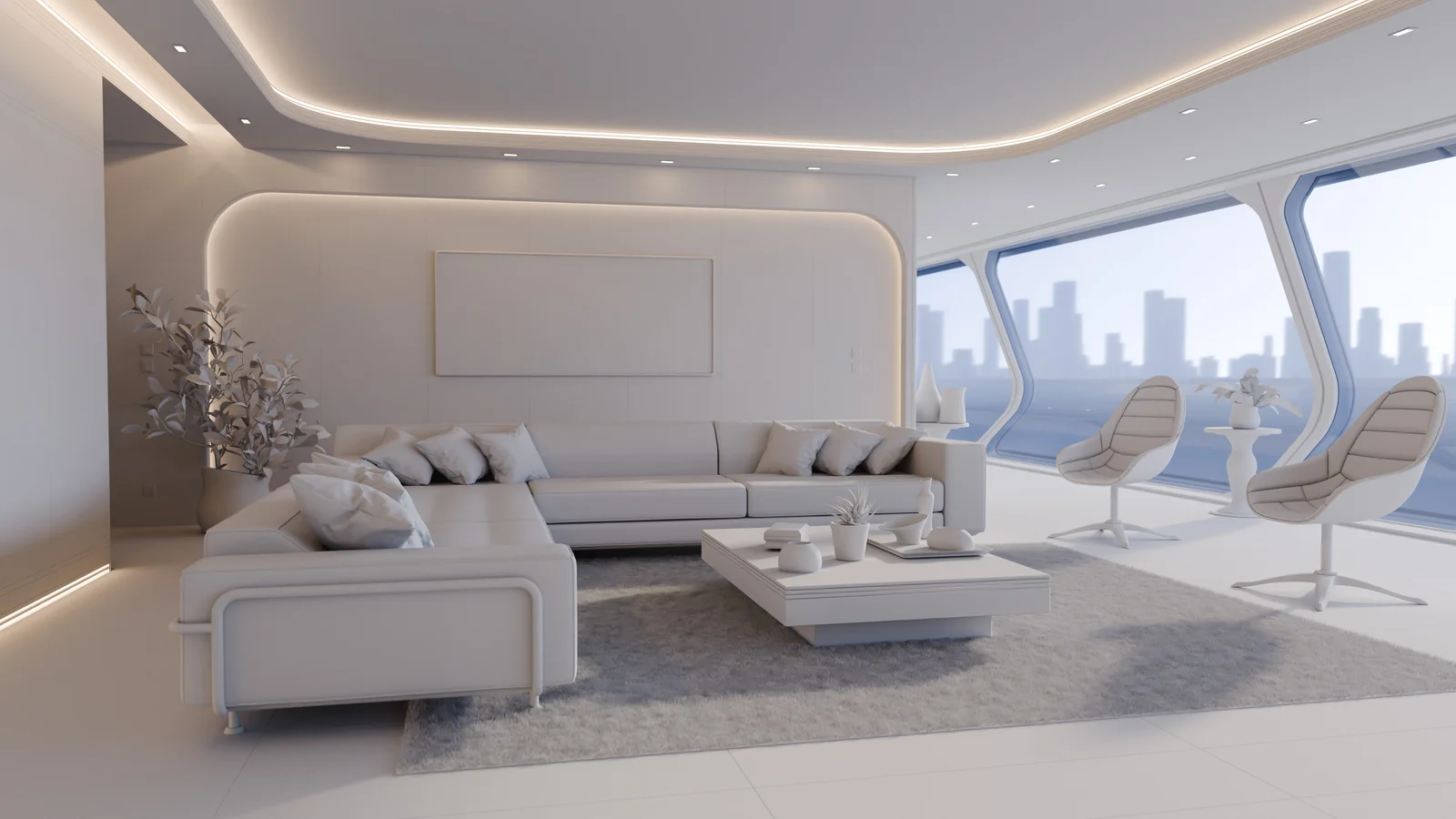 Modern Wooden Living Room screenshot 7