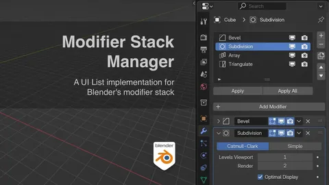 Modifier Stack Manager - Blender addons