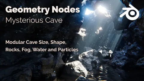 Modular Cave - Blender geometry nodes
