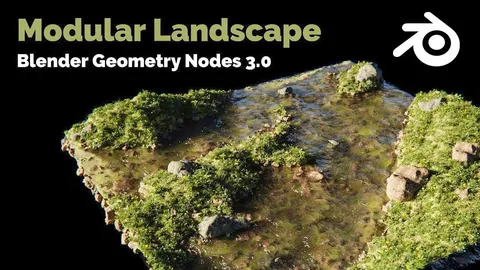 Modular Landscape - Blender geometry nodes