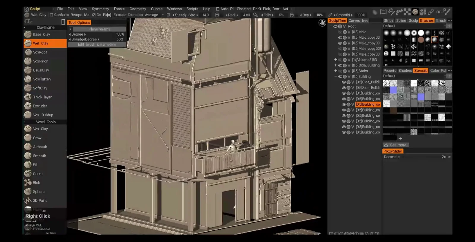 Modular Town Design in 3D Coat screenshot 3