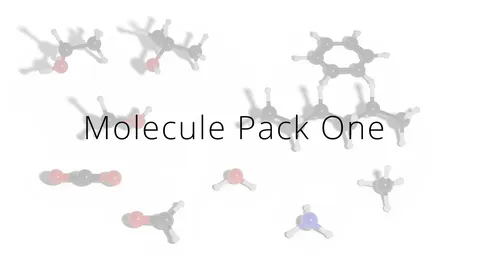 Common Molecules Pack 1 - Blender 3d models