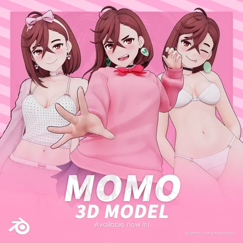 Momo Ayase Model - Blender 3d models