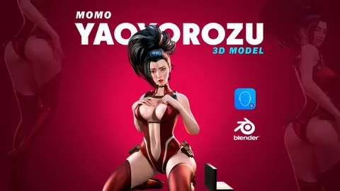 Momo Yaoyorozu - Blender 3d models